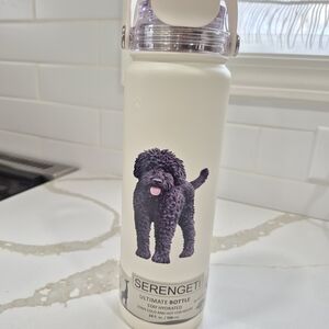 Black Labradoodle Serengeti Ivory Water Bottle